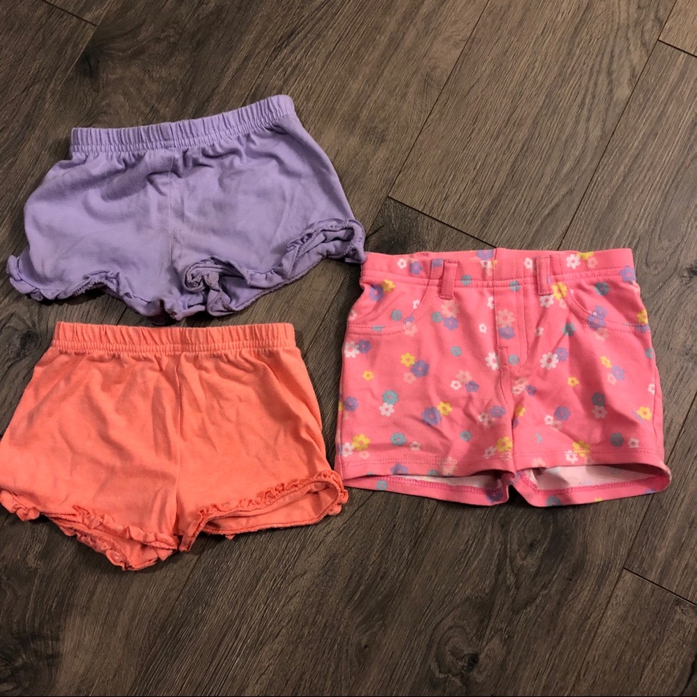 Baby Girl shorts, bundled